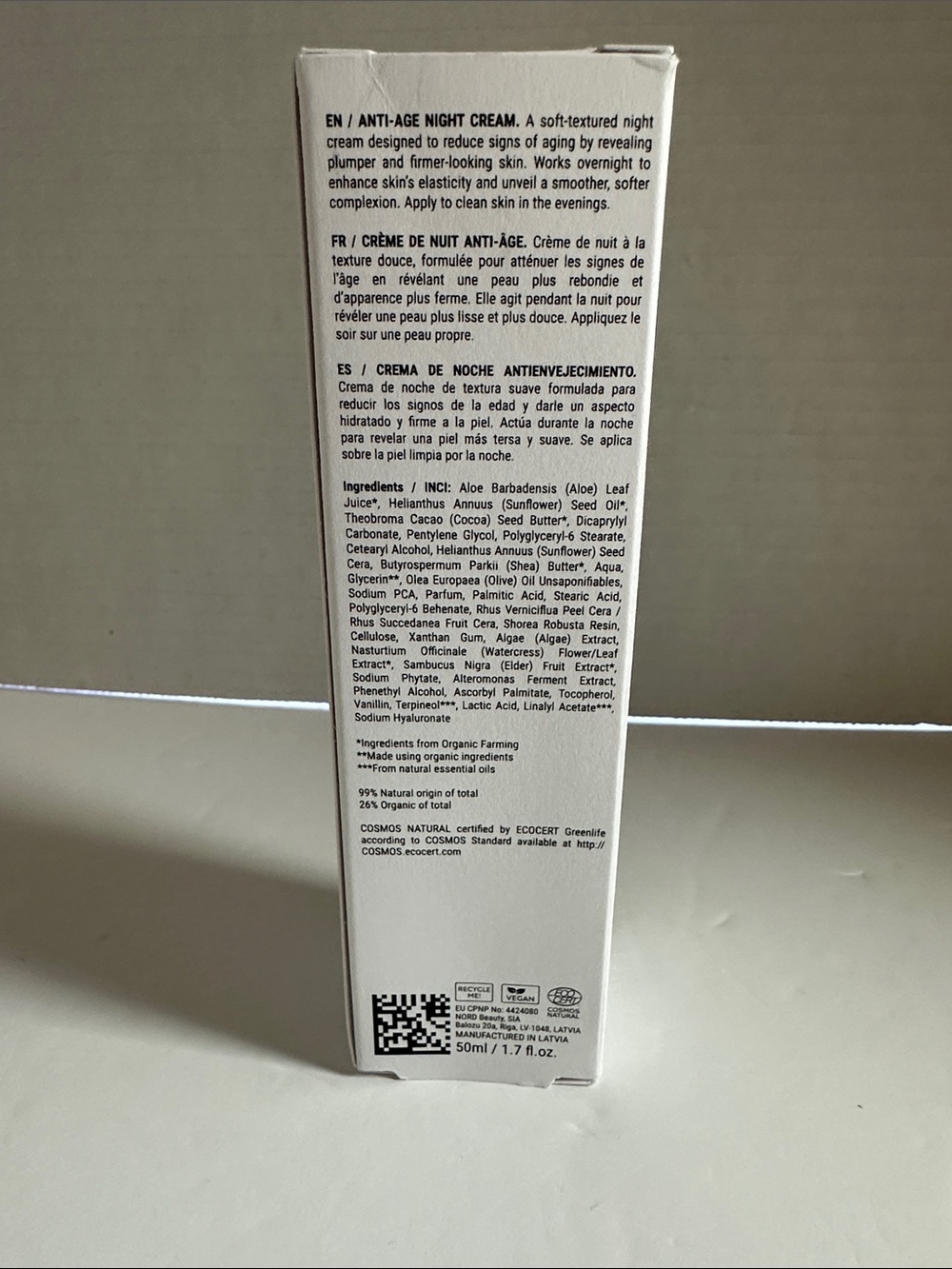 Rivière Age Defy Night Cream  - Anti-Aging Moisturizer - Picture 2 of 2